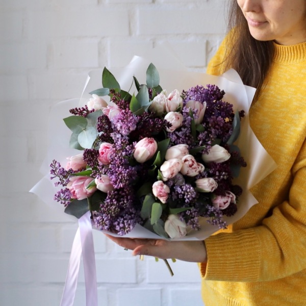 LIlac with Tulips - Размер S