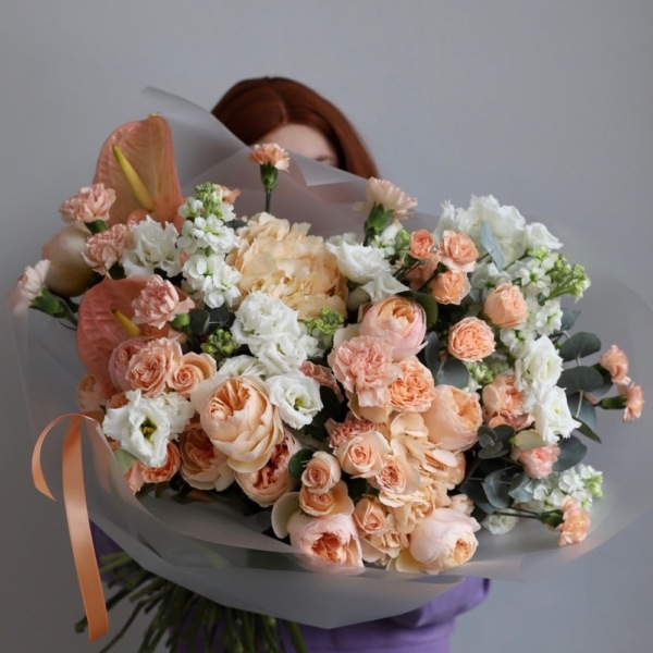 Peachy signature bouquet -  Размер L 