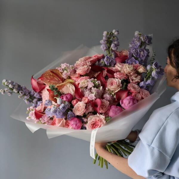 Watercolor signature bouquet - Размер L