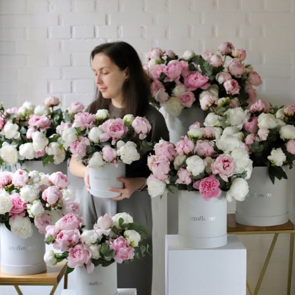 Flower set of peonies "High summer" - Размер M