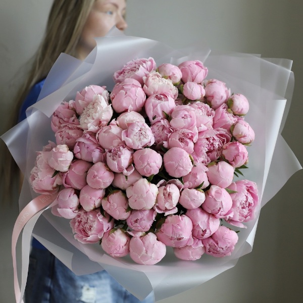 Pink Peony - 55 пионов