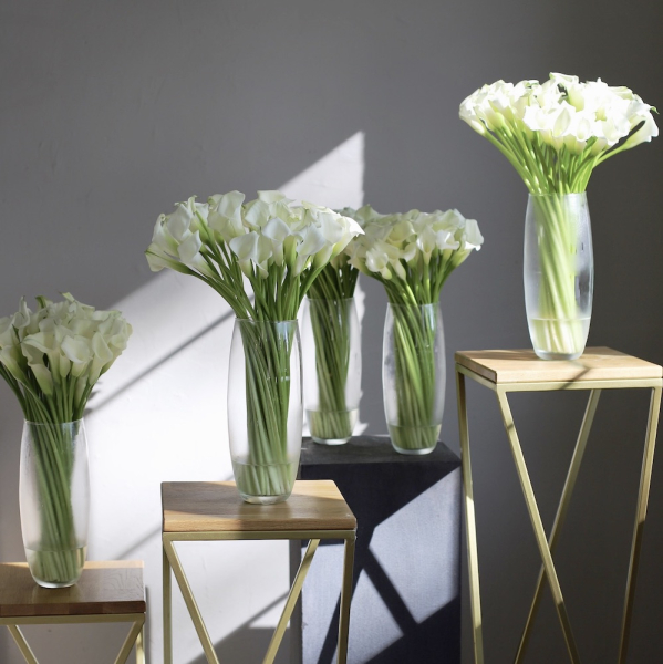 Flower set 'Calla Lilies in vases' - Размер M