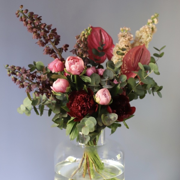 Flower subscription "In a vase" (4 deliveries) - Размер L (ваза может отличаться)