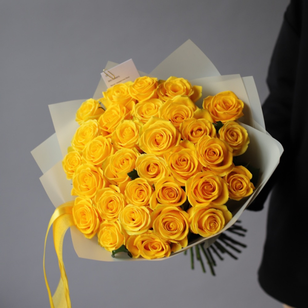 Yellow roses - 29 роз