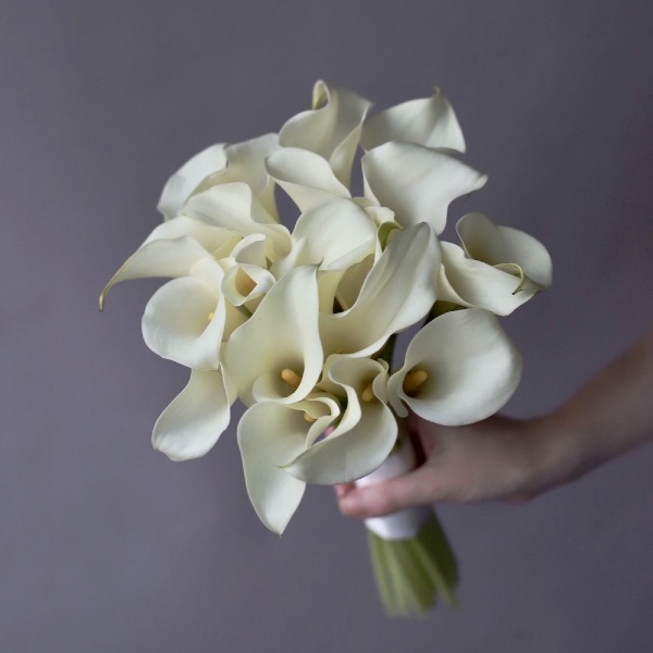 Bridal bouquet of Calla Lilies  - Размер S