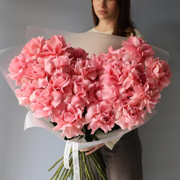 Bouquet of soft pink roses "Luciano" - 25 роз