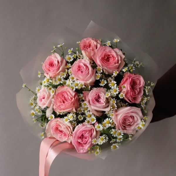 O'hara garden roses with Chamomile - Размер S