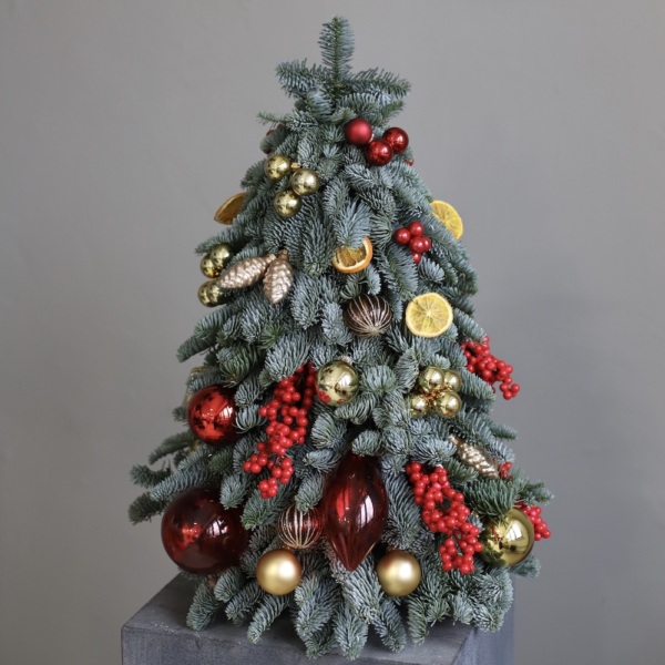 Christmas Tree 'Golden red' - 55 см 