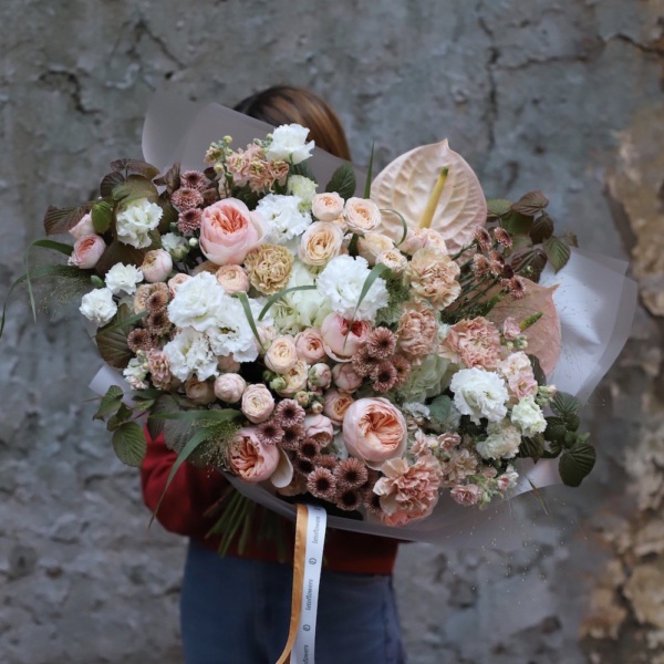 Peachy signature bouquet - Размер L