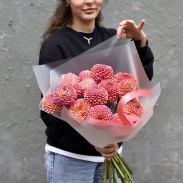 Peachy Dahlias - 15 георгин