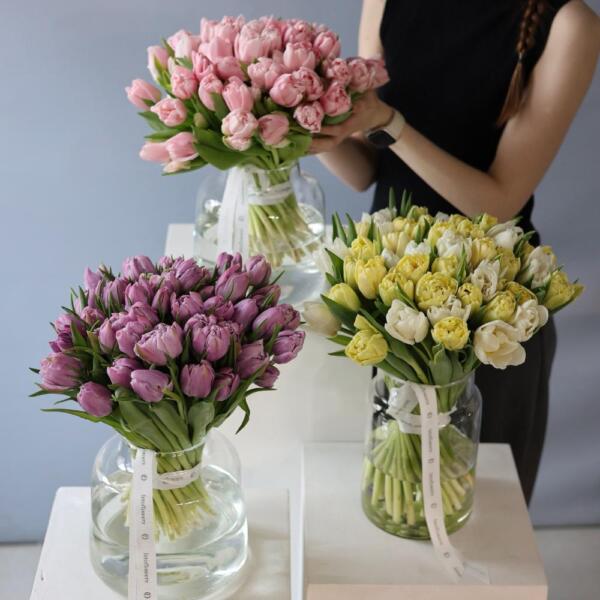 Tulips in a vase