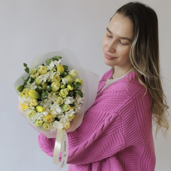 Tulips with Daffodils - Размер S