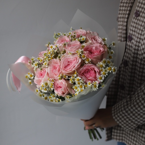 O'hara garden roses with Chamomile - Размер S