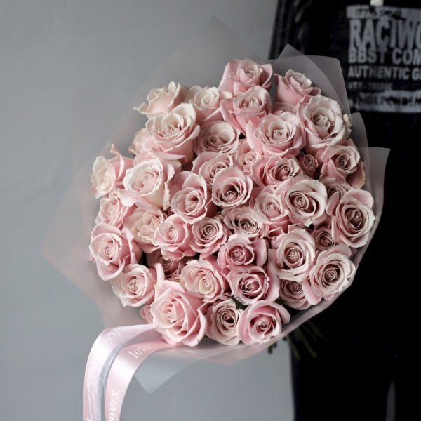 Light pink roses - 49 роз