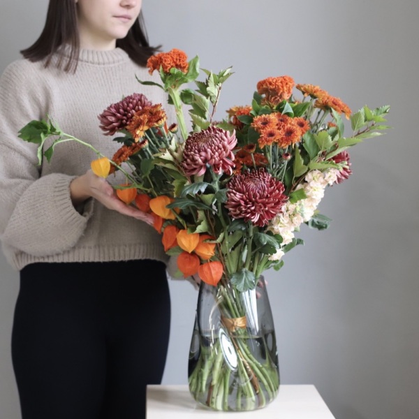 Fall bouquet in a vase -  Размер M 