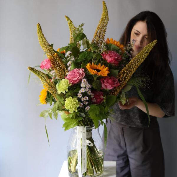 Flower subscription "In a vase" (4 deliveries) - Размер L
