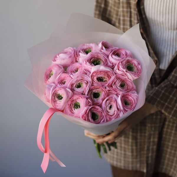 Pink Ranunculus - 19 ранункулюсов 