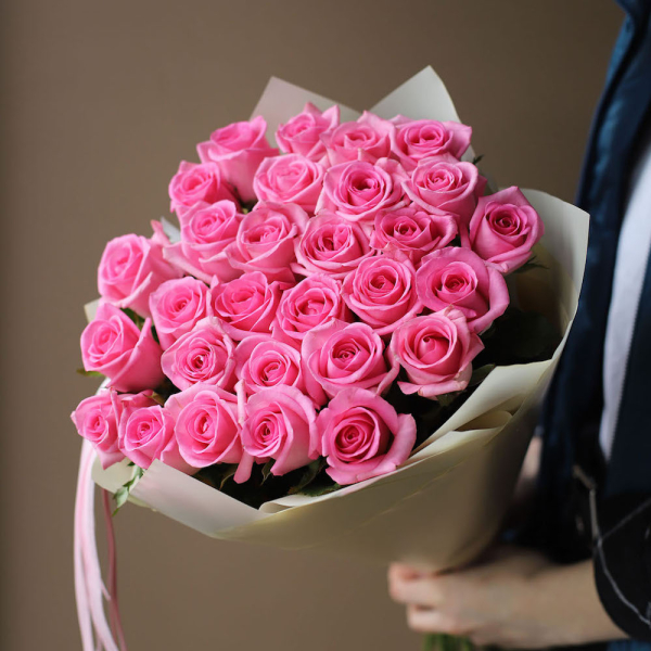 Pink roses - 29 роз 