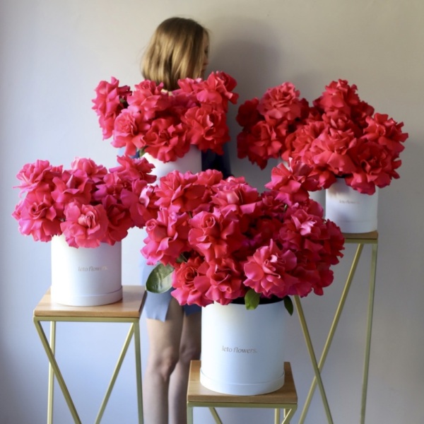 Flower set "Raspberry sherbet" - Размер M