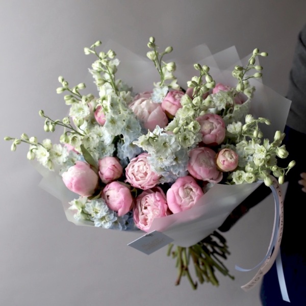 Peony with Delphinium - Размер XL