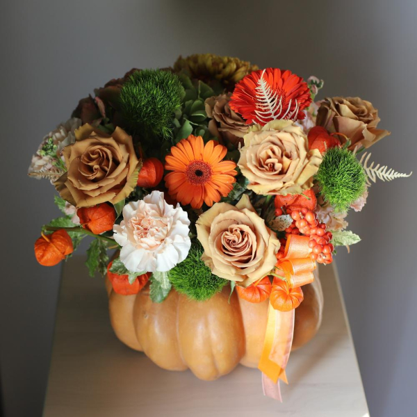 Bouquet in a pumpkin - Размер L