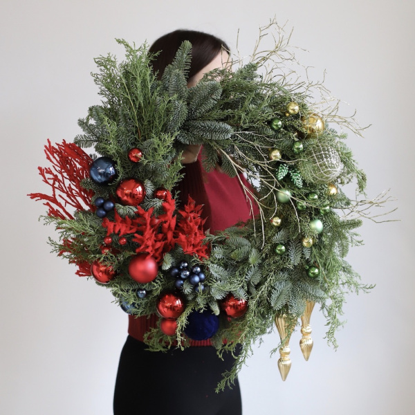 “New Year Wreath 'Kaleidoscope'”