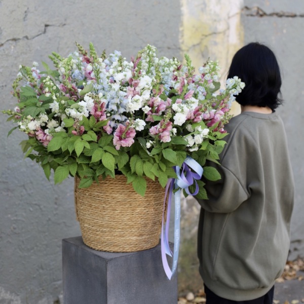 High field flowers in a basket - Размер XL