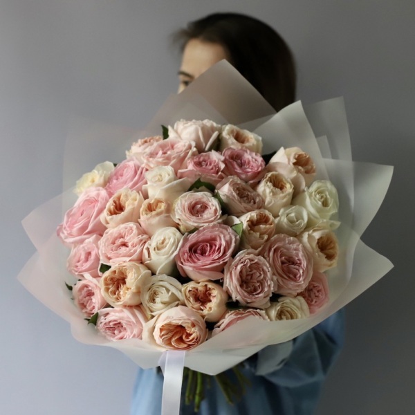Mix of different garden roses -  35 роз 