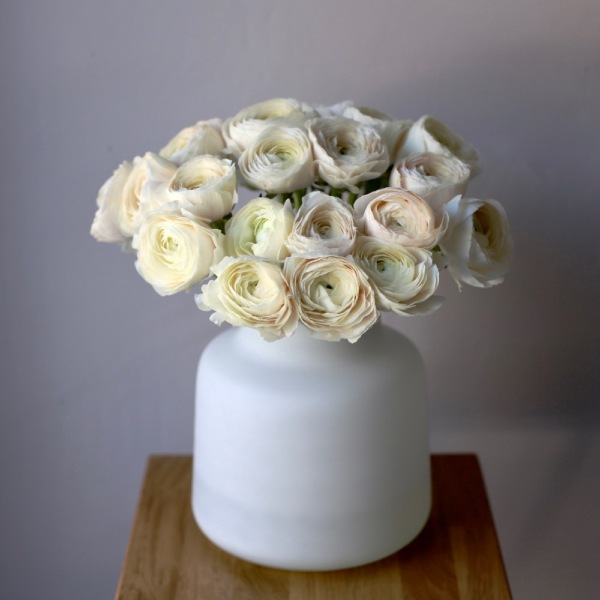 Ranunculus in a vase - 19 ранункулюсов 