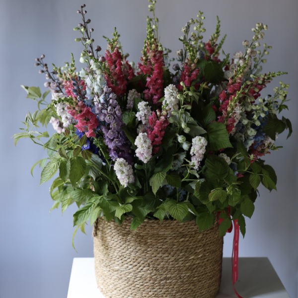 High field flowers in a basket - Размер XL