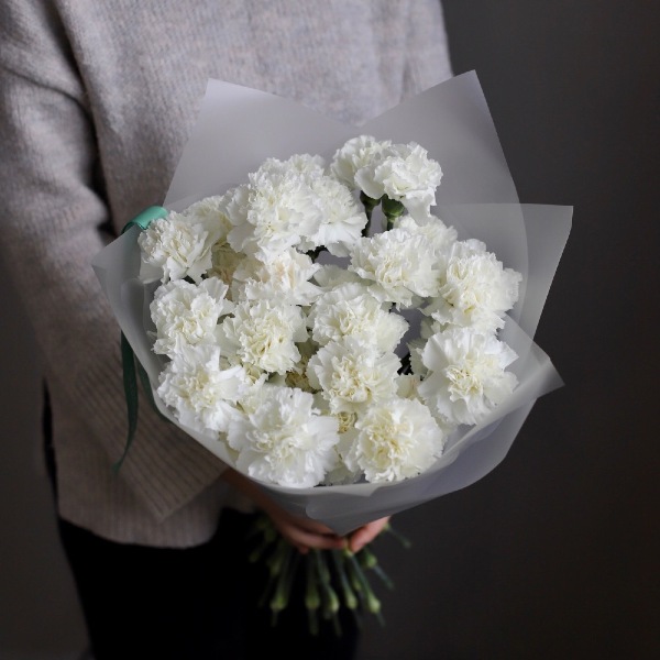 White Carnations - 29 гвоздик 