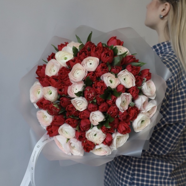 Ranunculus with Tulip - Размер XL