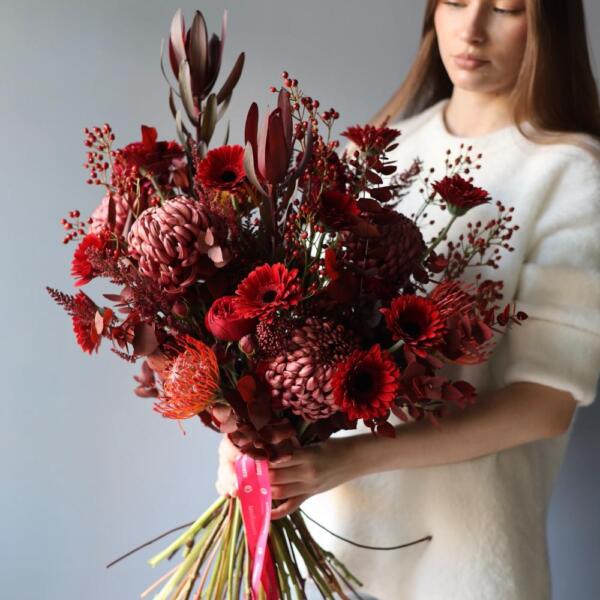 Signature bouquet Red Viburnum' - Размер L