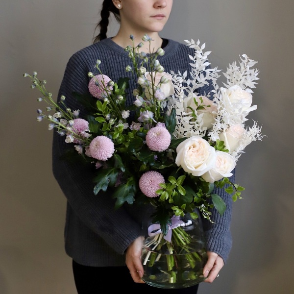 Bouquet in a vase 'For Mother' -   Размер M 