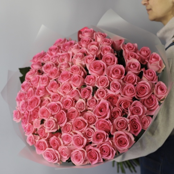 Pink roses - 101 роза