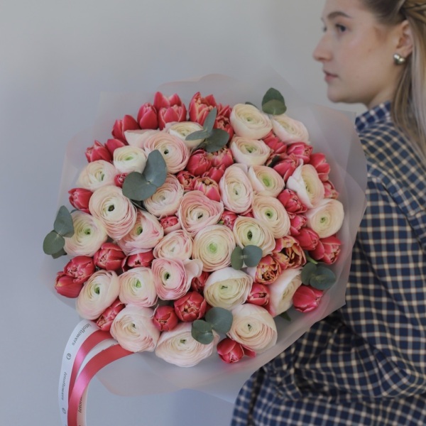 Ranunculus with Tulip - Размер XL