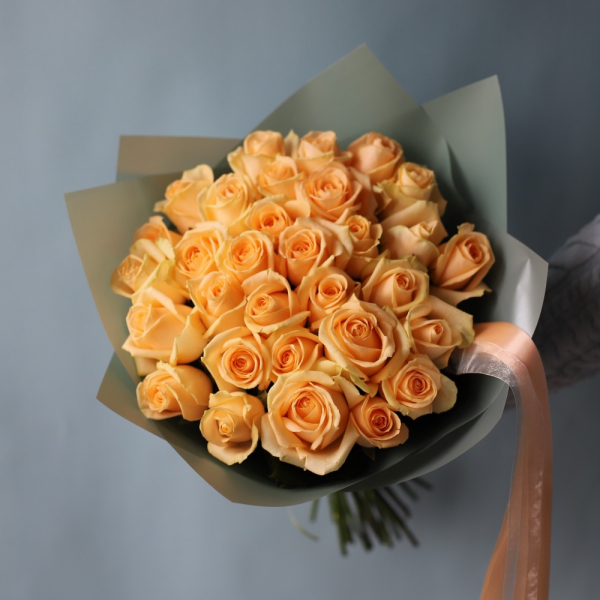 Peach roses - 29 роз