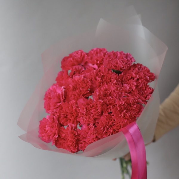 Raspberry Carnations - 19 гвоздик