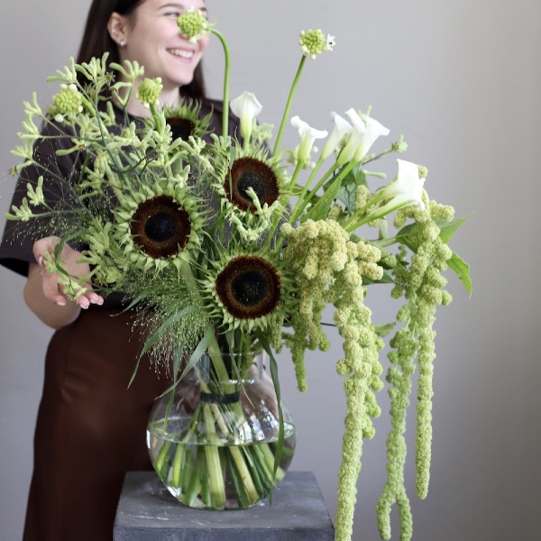 Green bouquet in a vase -  Размер L 