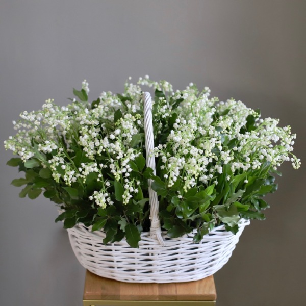 Lily of the Valley in a basket - 249 ландышей