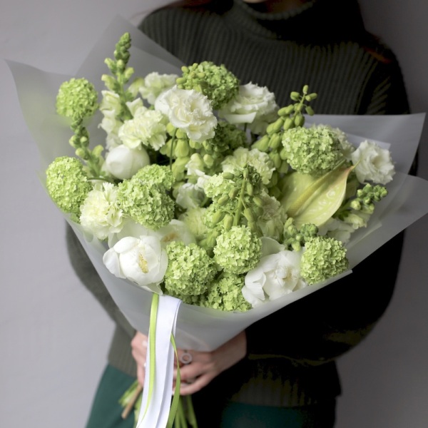 Green signature bouquet - Размер M