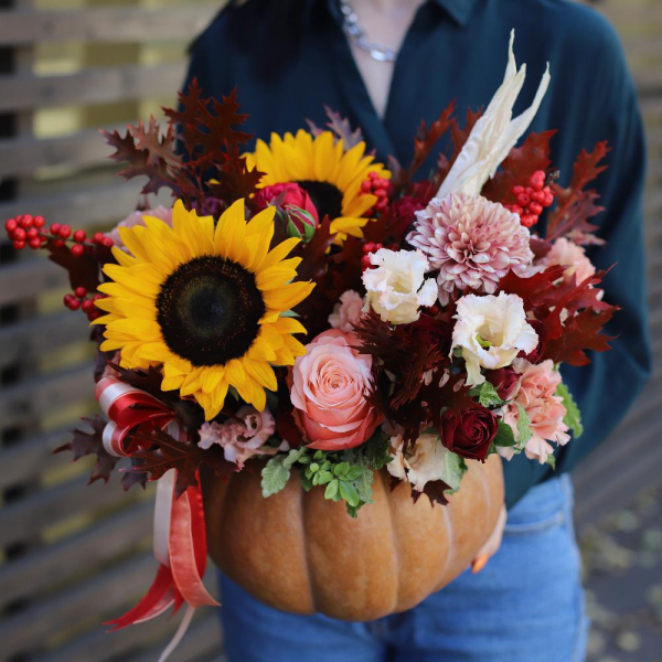 Bouquet in a pumpkin - Размер S 