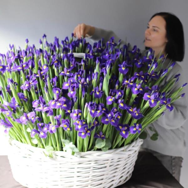 Irises in basket - Размер 4XL 