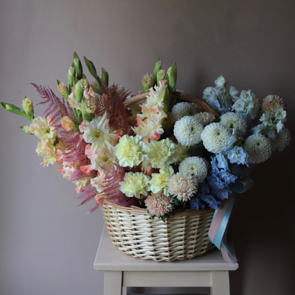 Авторская корзина &quot;Август! – Сердце!&quot; - Размер L