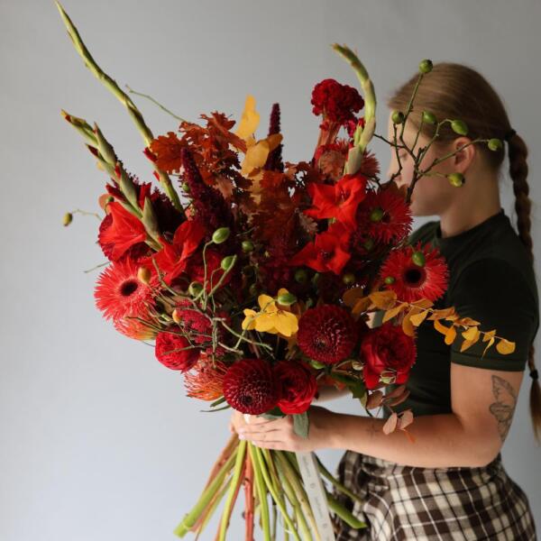 Signature bouquet Red Viburnum' - Размер M