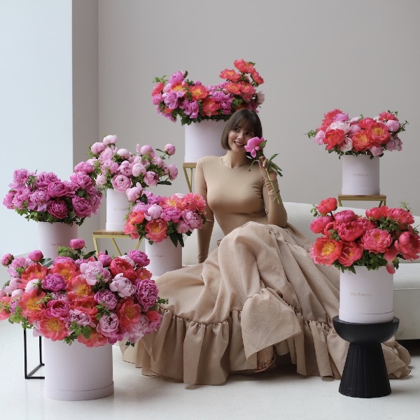 Flower set of peonies "High summer"