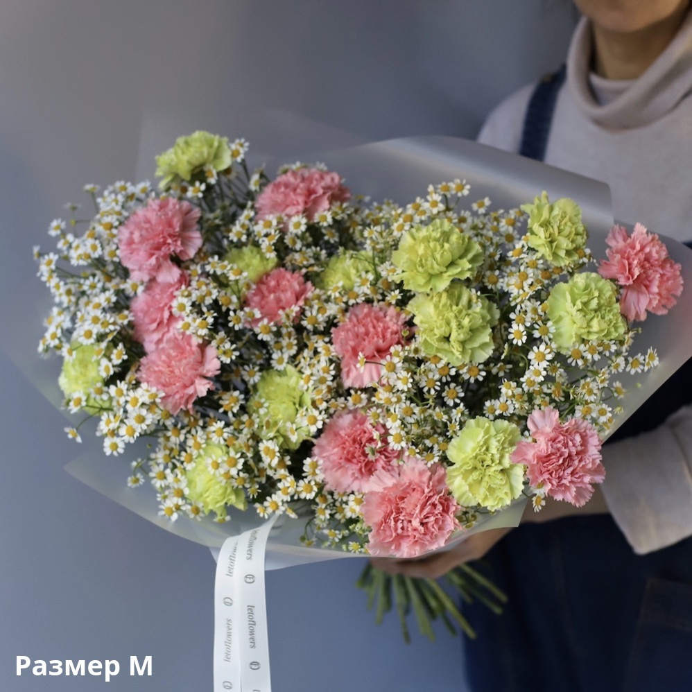 Carnations with Chamomile Carnations with Chamomile -  Размер M