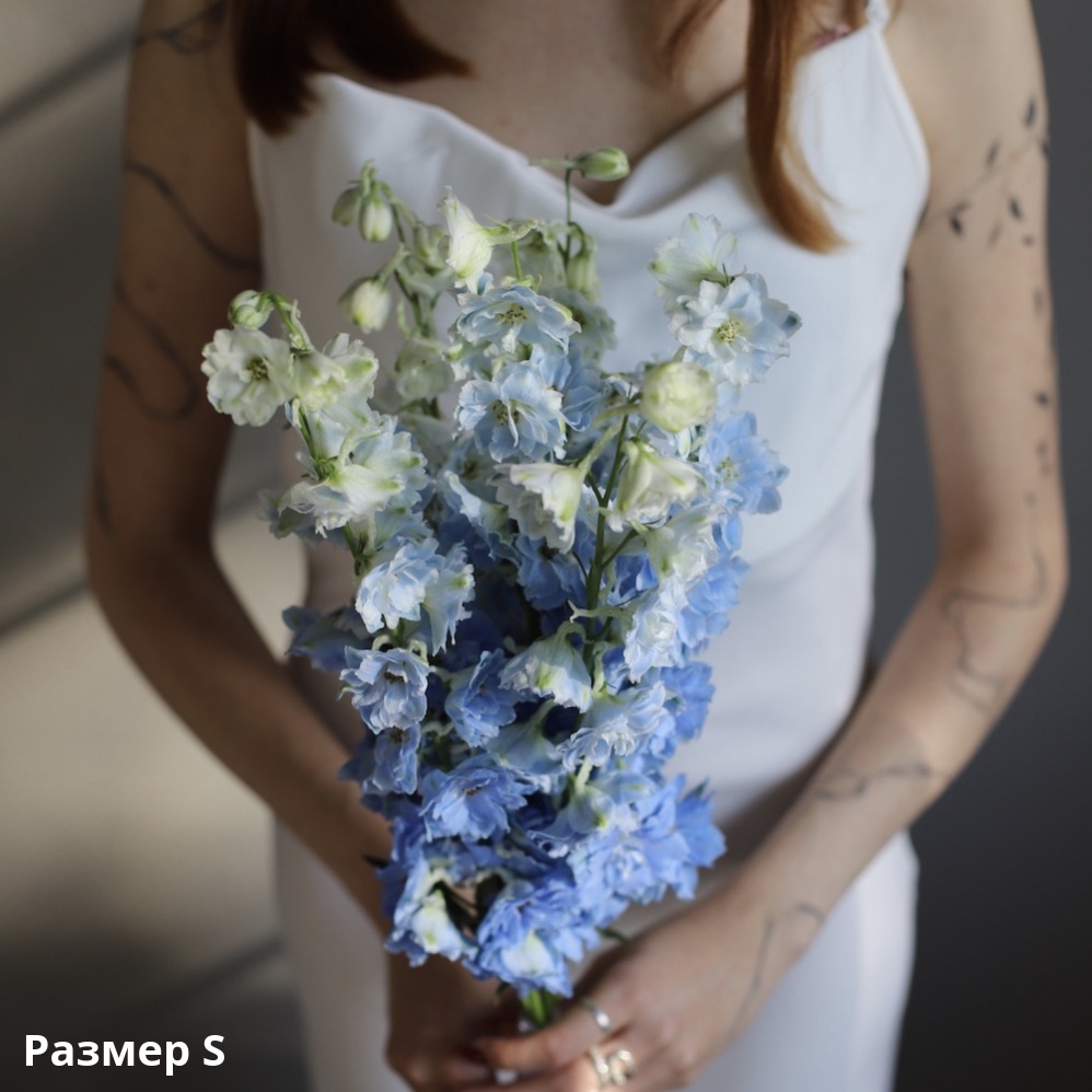 Bridal bouquet of Delphinium Bridal bouquet of Delphinium -  Размер S