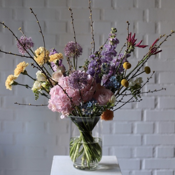 Flower subscription "Long-lasting" (4 deliveries) -  Размер L 
