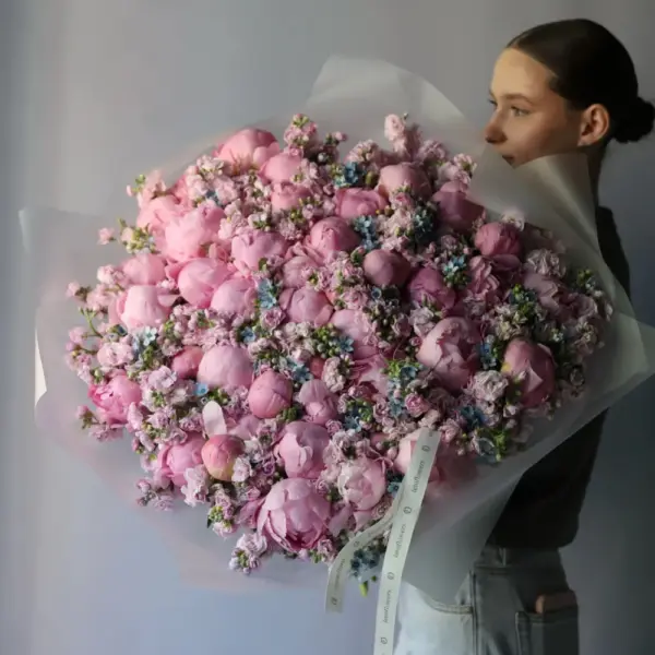 Peonies with Stock and Oxypetalum - Размер 2XL